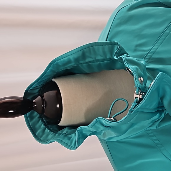 Chicos Turqoise front zip jacket L EUC - Picture 7 of 12